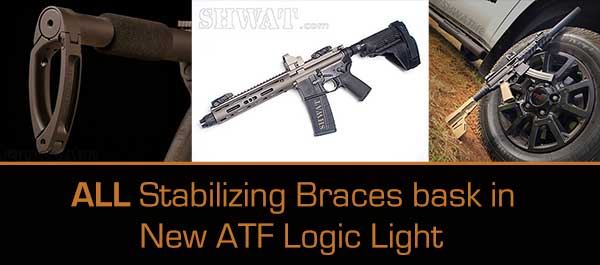 ATF Changes Mind Again – All Pistol Braces Can Come Out of the Closet! –  SHWAT™