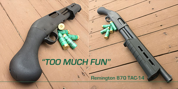 Remington 870 TAC-14 – A Quarter Inch of Freedom, Miles of Fun – SHWAT™