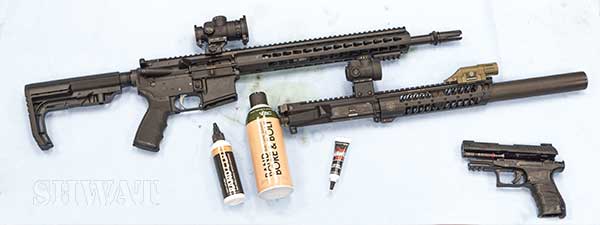 Rand gun cleaning products