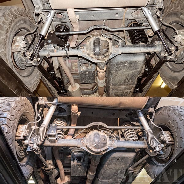 Jeep rear suspension