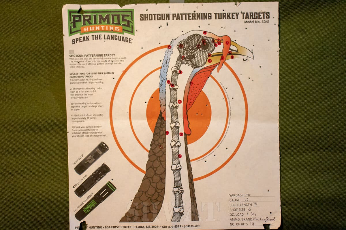 Remington V3 Turkey pattern