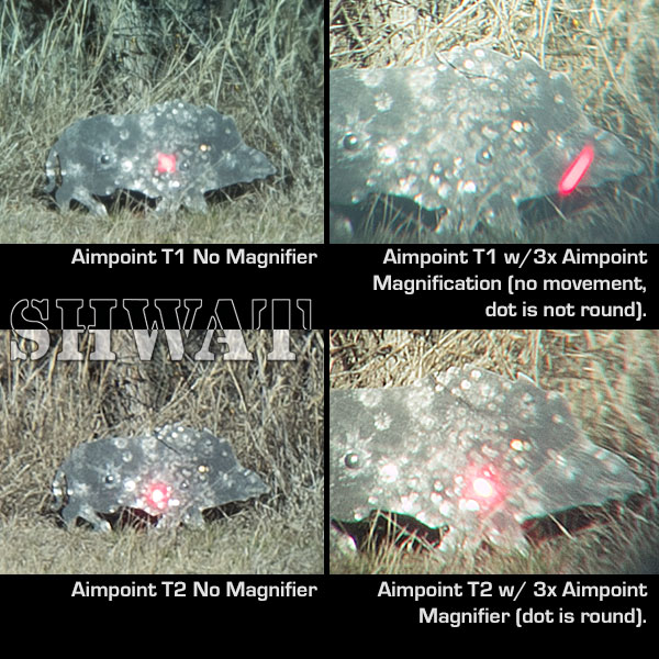 Aimpoint T-1 vs T-2 Test
